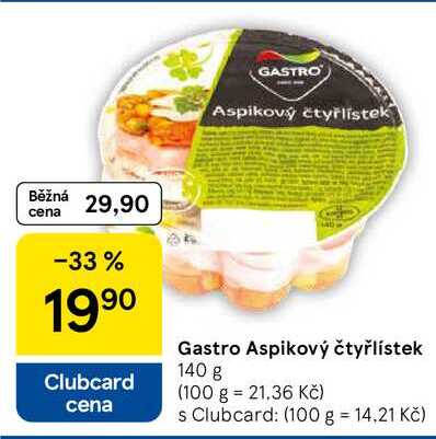 Gastro Aspikový čtyřlístek, 140 g