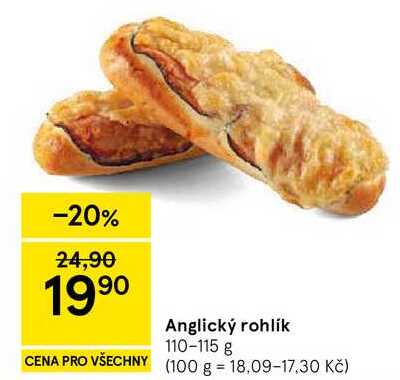 Anglický rohlík, 110-115 g 