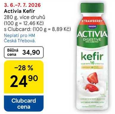 Activia Kefír, 280 g, více druhů 