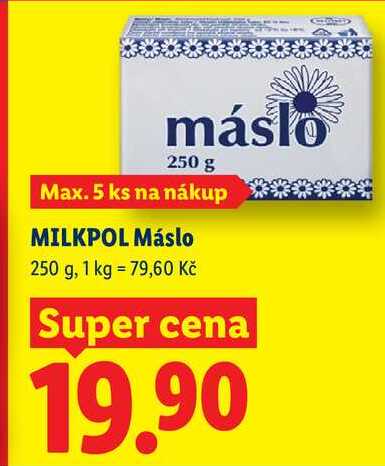 MILKPOL Máslo, 250 g