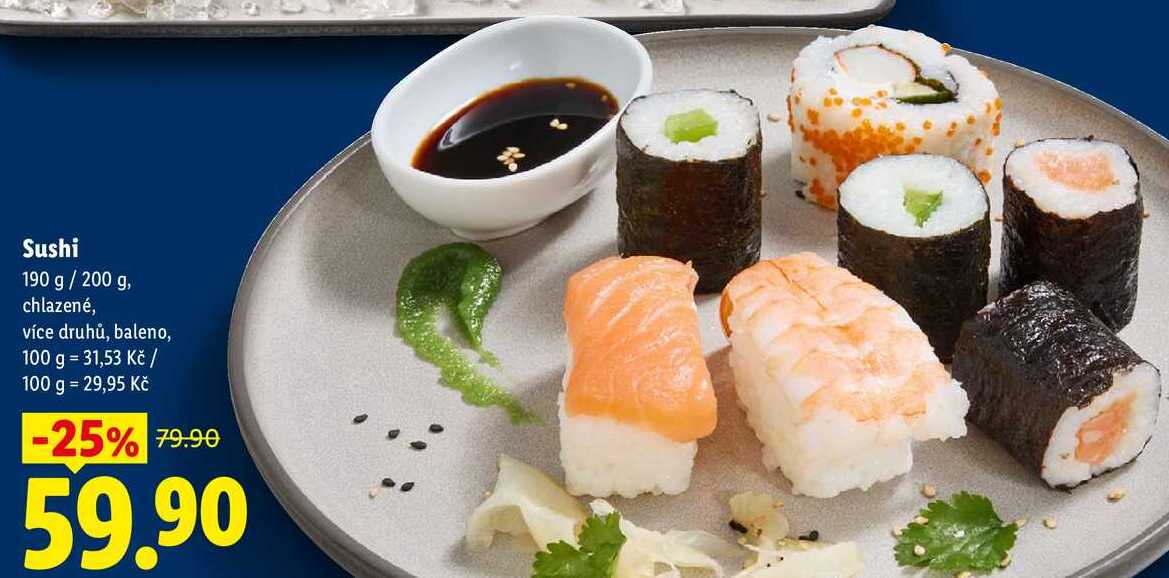 Sushi, 190 g/200 g