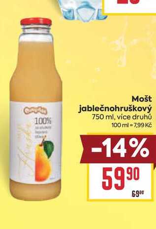 Mošt jablečnohruškový 750 ml