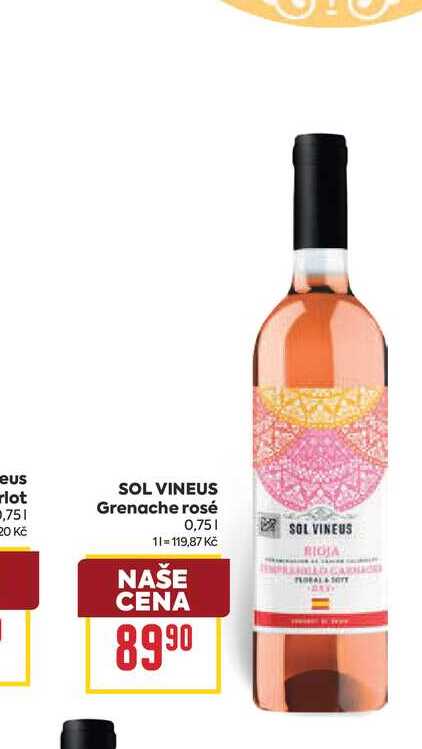 SOL VINEUS Grenache rosé 0,75l