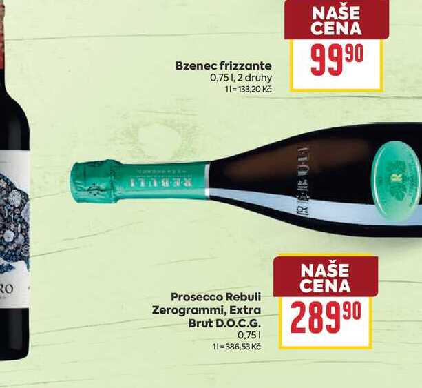 Prosecco Rebuli Zerogrammi, Extra Brut D.O.C.G. 0,75l