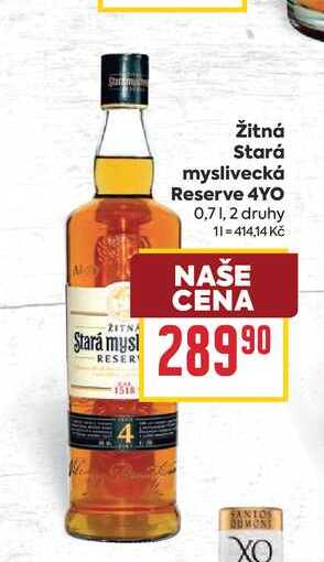 Žitná Stará myslivecká Reserve 4YO 0,7l