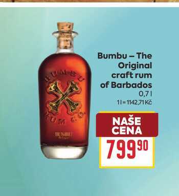 Bumbu - The Original craft rum of Barbados 0,7l