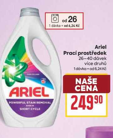 Ariel Prací prostředek 26-40 dávek BILLA
