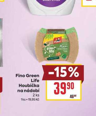 Fino Green Life Houbička na nádobí 2 ks BILLA
