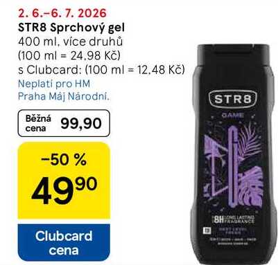 STR8 Sprchový gel, 400 ml, více druhů Tesco
