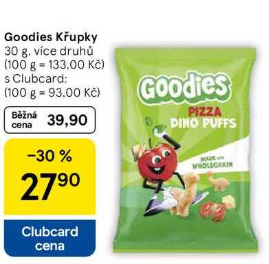 Goodies Křupky, 30 g Tesco