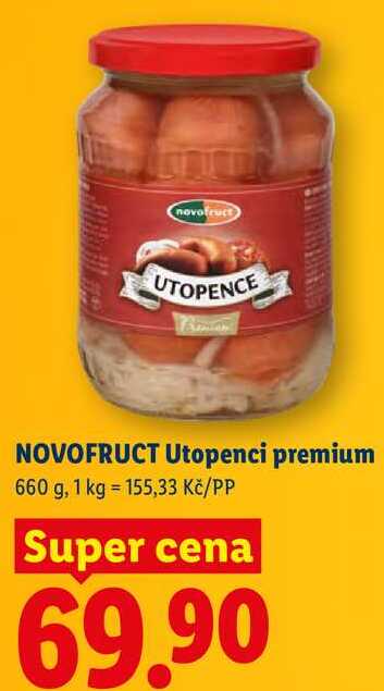 NOVOFRUCT Utopenci premium, 660 g