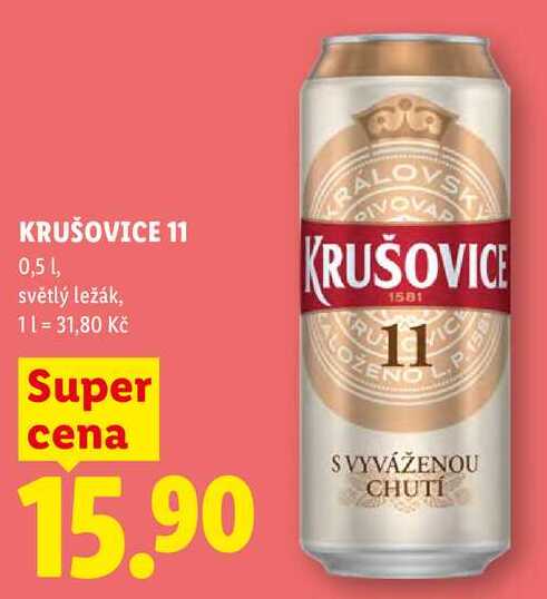 KRUŠOVICE 11, 0,5 l