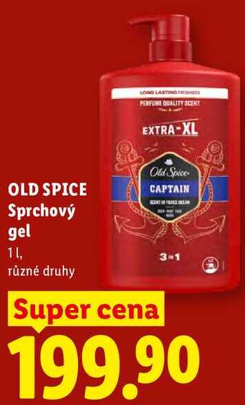 OLD SPICE Sprchový gel, 1 l Lidl