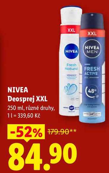 NIVEA Deosprej XXL, 250 ml Lidl