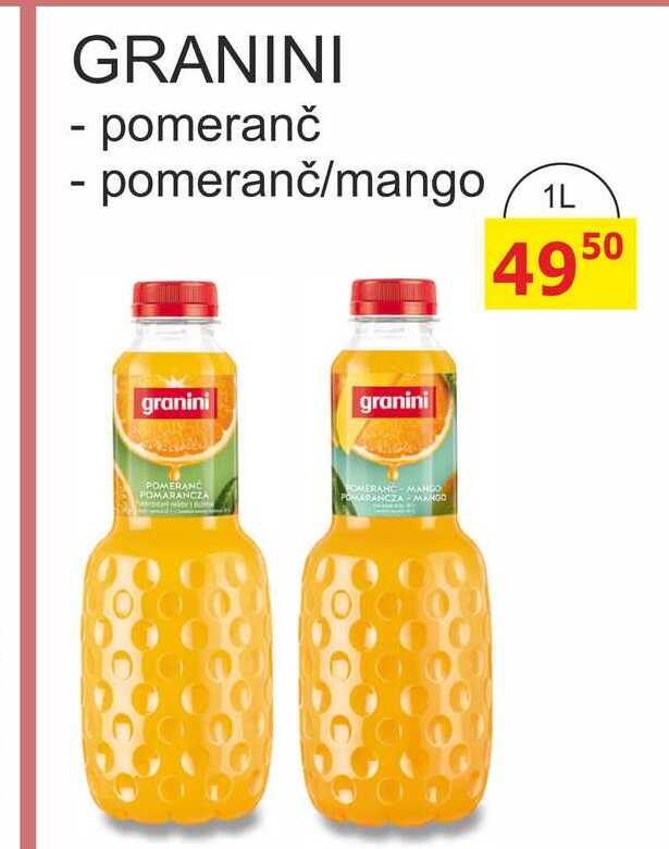 GRANINI - pomeranč - pomeranč/mango 1L 