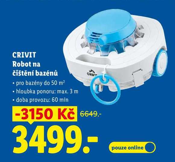 CRIVIT Robot na čištění bazénů 