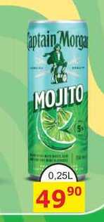 Captain Morgan MOJITO 0,25L míchaný nápoj plech