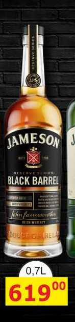 JAMESON BLACK BARREL 0,7L