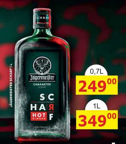 JÄGERMEISTER SCHARF 1 L