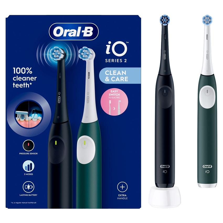 Oral-B iO Series 2 Duo Night Black+Forest Green elektrický kartáček Lékárna LEMON