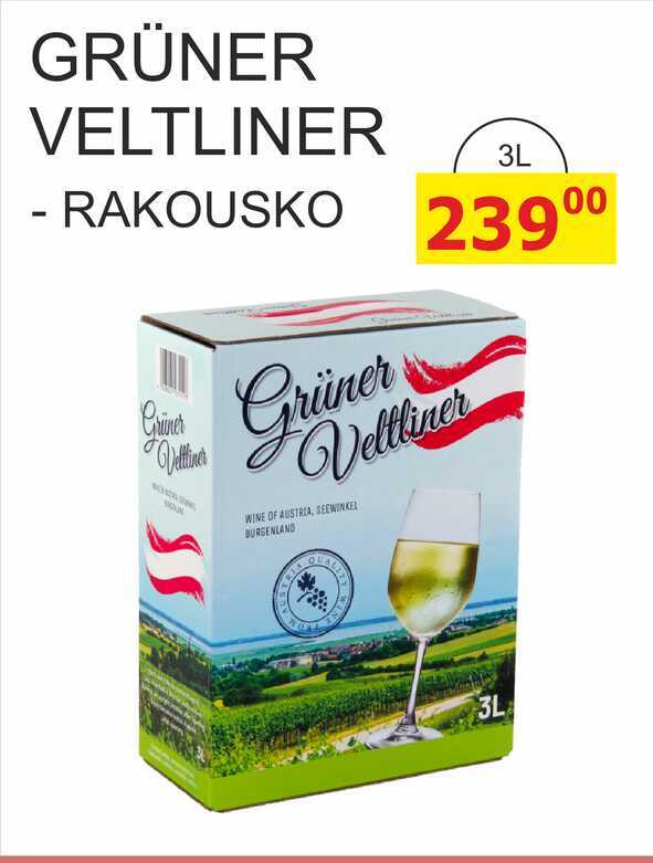 GRÜNER VELTLINER - RAKOUSKO 3L 