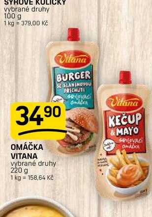OMÁČKA VITANA vybrané druhy 220 g