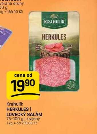 HERKULES | LOVECKÝ SALÁM 75-100 g | krájený 