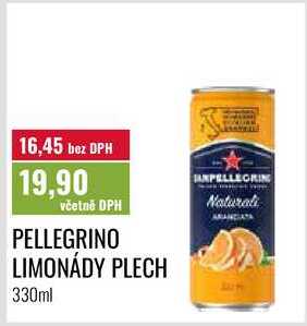PELLEGRINO LIMONÁDY PLECH, 330ml 
