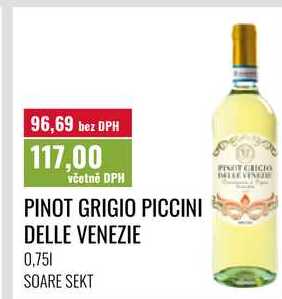 PINOT GRIGIO PICCINI DELLE VENEZIE, 0,751 SOARE SEKT