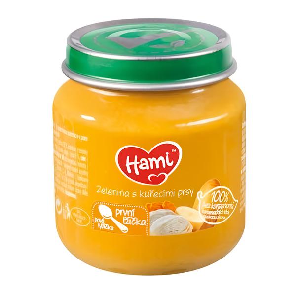 Hami Zelenina s kuřecími prsy - První lžička 4m+ Košík.cz