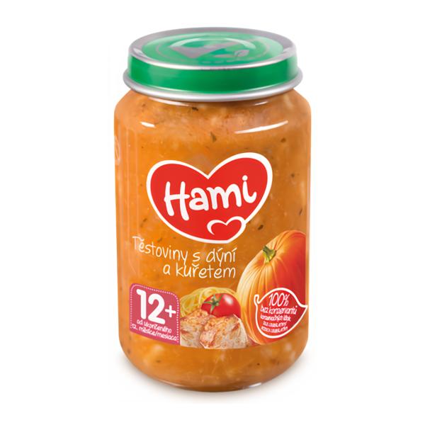 Hami Těstoviny s dýní a kuřetem 12m+ Košík.cz