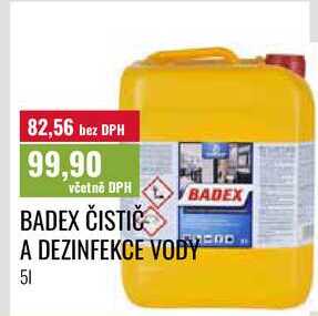 BADEX ČISTIČ A DEZINFEKCE VODY 5l Ratio