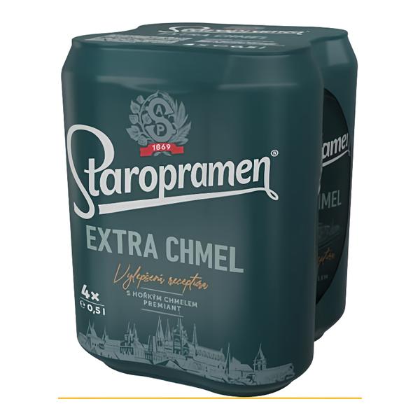 Staropramen Extra Chmel, plech multipack 4x0,5l