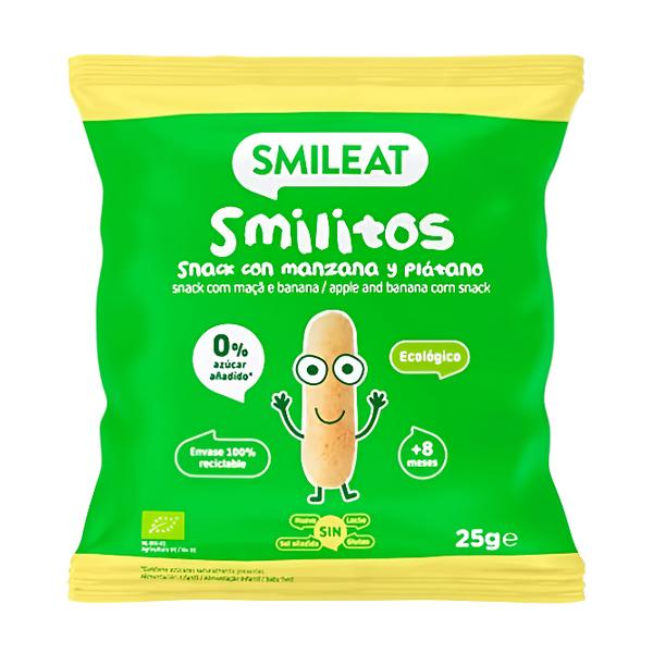 Smileat BIO Kukuřičné křupky jablko & banán s extra panenským olivovým olejem Košík.cz