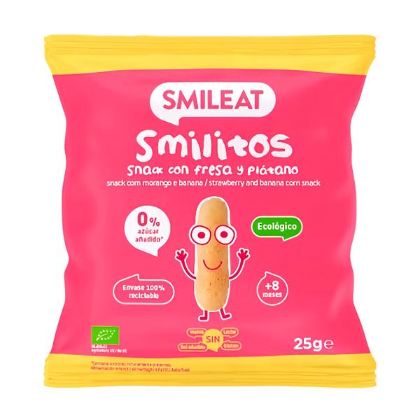 Smileat BIO Kukuřičné křupky banán & jahoda s extra panenským olivovým olejem Košík.cz