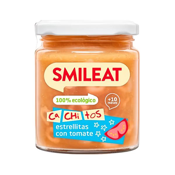 Smileat BIO Příkrm s kousky těstoviny s rajčatovou zeleninovou omáčkou, telecím a extra panenským Košík.cz