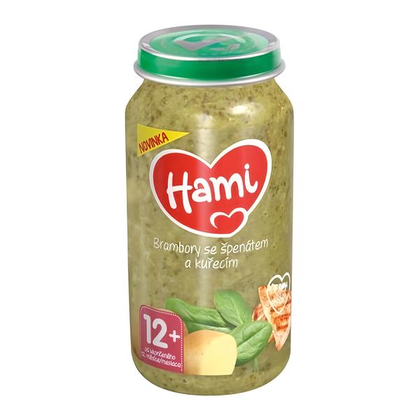 Hami Maso-zeleninový příkrm Brambory se špenátem a kuřecím Košík.cz