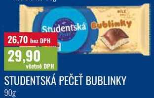 STUDENTSKÁ PEČEŤ BUBLINKY, 90g