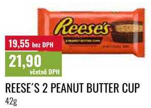 REESE'S 2 PEANUT BUTTER CUP, 42g