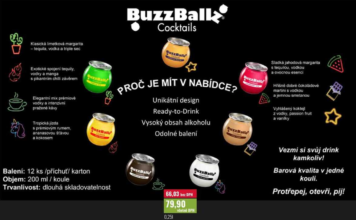 BuzzBall Cocktails 0,25l