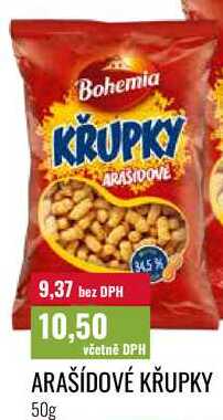 ARAŠÍDOVÉ KŘUPKY, 50g