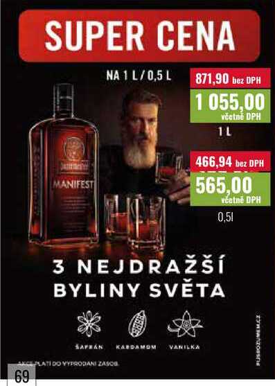 Jägermeister Manifest 0,5l, 1l