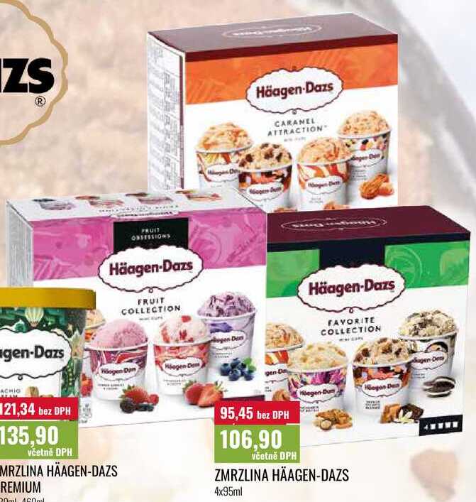 ZMRZLINA HÄAGEN-DAZS, 4x95ml