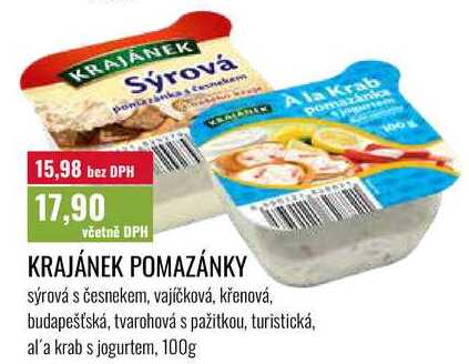 KRAJÁNEK POMAZÁNKY, 100g  
