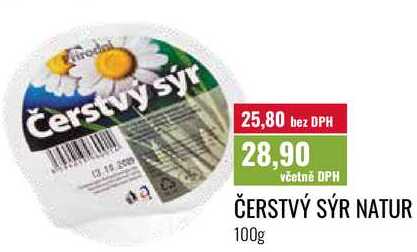 ČERSTVÝ SÝR NATUR, 100g  