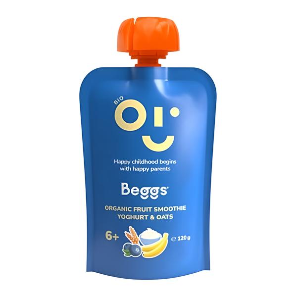 Beggs BIO Smoothie s ovocem, jogurtem a ovesnými vločkami Košík.cz
