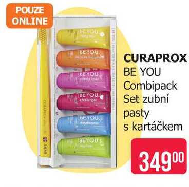 CURAPROX BE YOU Combipack Set zubní pasty s kartáčkem
