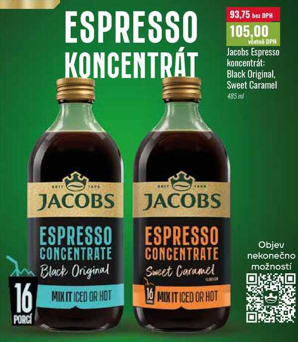 Jacobs Espresso koncentrát 485ml