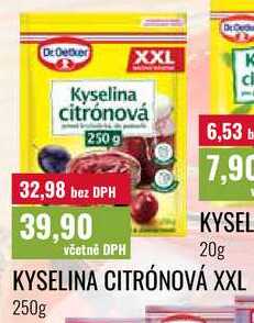 KYSELINA CITRÓNOVÁ XXL 250g 