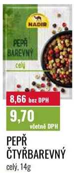 PEPŘ ČTYŘBAREVNÝ celý, 14g 